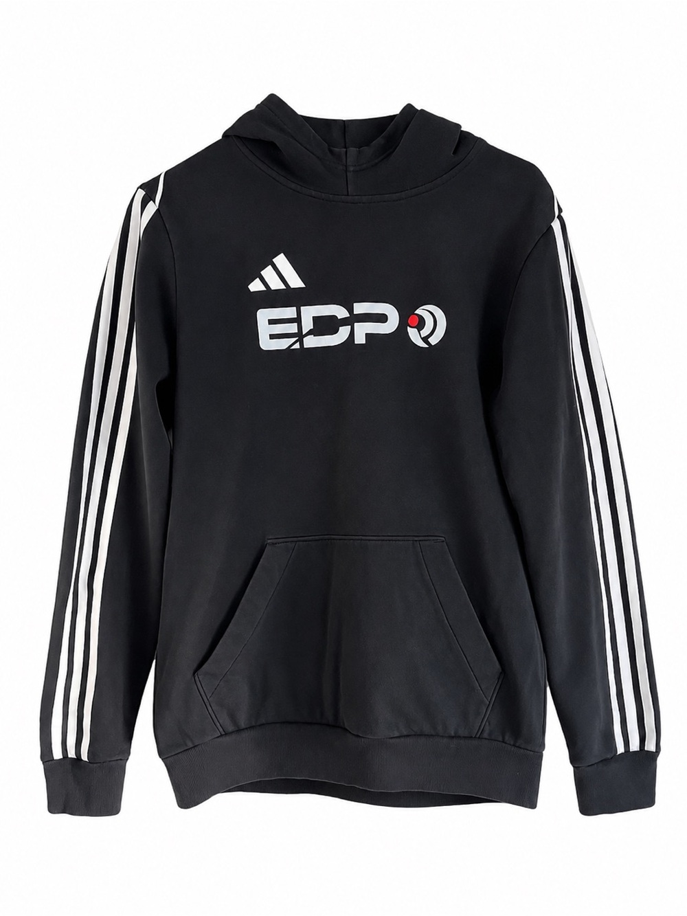 adidas Black & White Kids Hoodie Sweatshirt Boys Size Extra Large XL